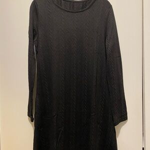 Elegant Black Long Sleeve Dress